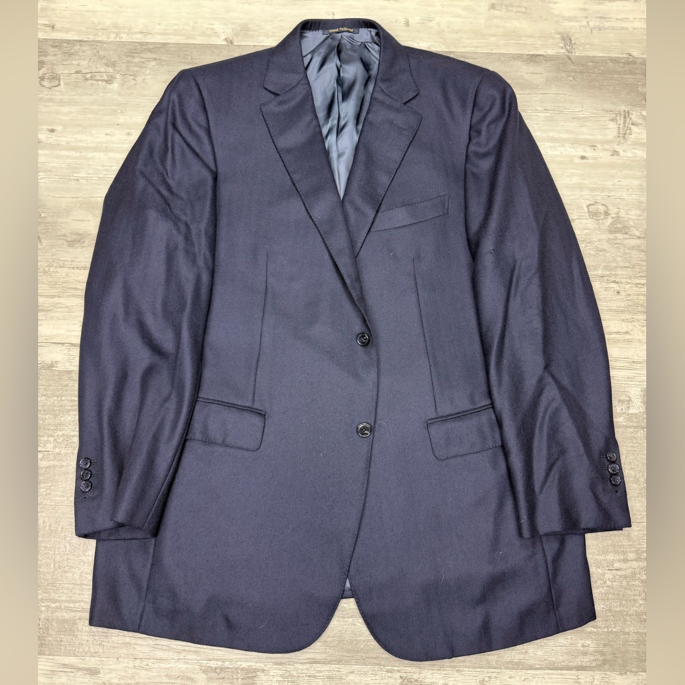 Ravazzolo Navy Blue Loro Piana Cashmere Blazer